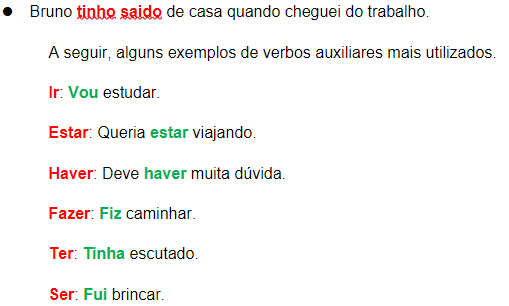 Cheguei em casa com o verbo come